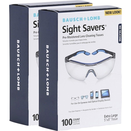 Bausch + Lomb Tissues, Eyeglass, Pre-Moist, PK200 8574GMBD
