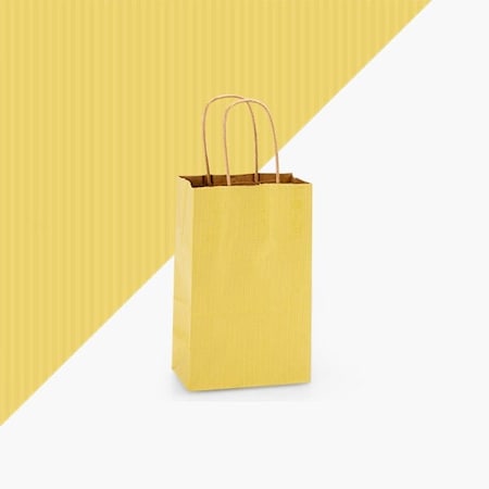 Nashville Wraps Mellow Yellow Shadow Stripe Bags, Rose 5.5x3.25x8.375, 100PK MYSHR
