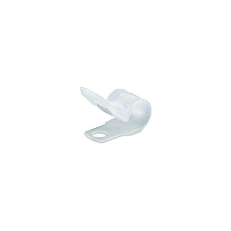 Gb Cable Clamp, 1/4 in Max Bundle Dia, Plastic, White, 18PK PPC-1525