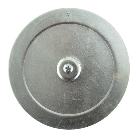 Brah Electric 3 Knock-Out Filer with 3 piece, gasketed, with center hole KOFG-3-BP