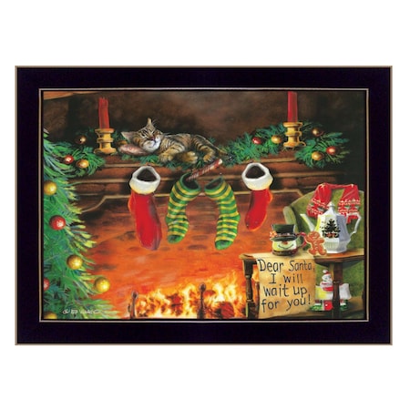 Homeroots I Will Wait Up 1 Black Framed Print Wall Art 415869