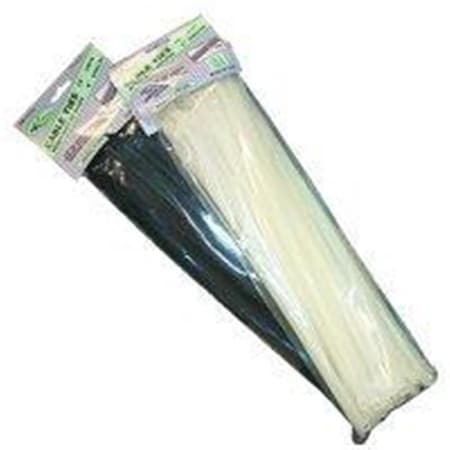 K-Tool International Cable Tie, 14 in L, Natural, 120 lb Strength, 100 PK KT92934