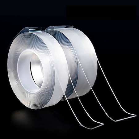 Prime Systems InvisiTape Multi-Function Reusable Clear Double-Sided Tape IT235+IT231