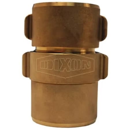 Dixon Expansion Ring Coupling, 1-1/2 in Nominal, NST NH End Style, Brass, Domestic RS15175F
