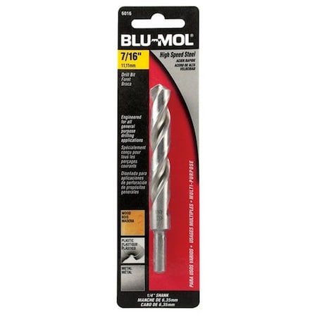 Blu-Mol 6016 0.43 in. Drill Bit 2199750