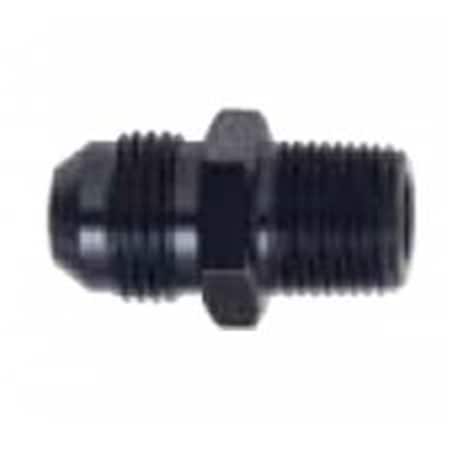 Fragola 481606-BL Aluminum -06 AN to 0.25 in. NPT Straight Adapter Fitting, Black FRG481606-BL