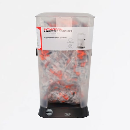 Honeywell Howard Leight Prefilled Quiet Antimicrobial-Protected Dispenser, QD30, 400PK HL400-QD30-AM