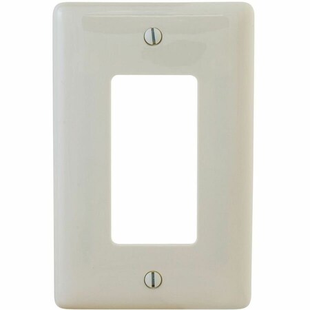 Hubbell Wiring Device-Kellems WallPlate, Decorator-Rocker, Almond, Nylon NPJJ26LA