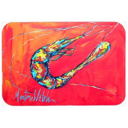 Carolines Treasures 15 x 12 in. Shrimp Seafood Three Glass Cutting Board - Large MW1097LCB