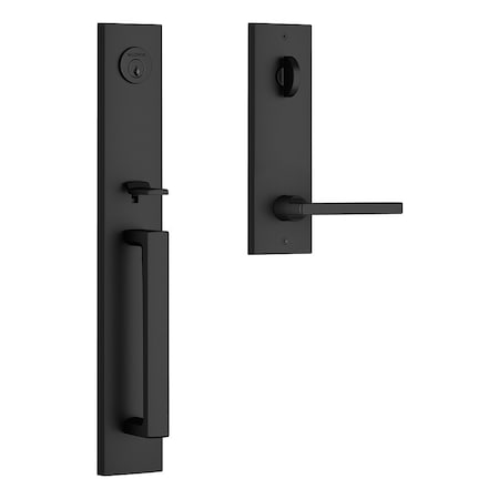 Baldwin Residential Handlesets Emergency Egress Reversible Satin Black EESANXSQUCQE190S