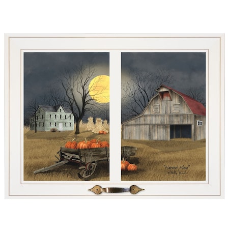 Homeroots Harvest Moon 9 White Framed Print Kitchen Wall Art 406227