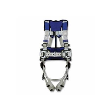 Dbi-Sala ExoFit, X100 Comfort Construction Climbing/Positioning Safety Harness, Bk/Fr/Hip D-Rings, XL,  098-1401098