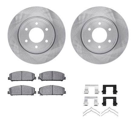 Dynamic Friction Co DFC Brake Rotor- Heavy Duty Brake Pad includes Hardware 6412-68001