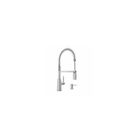 Moen Arlys Single-Handle Low-Profile Bathroom Faucet, Matte Black 87897SRS