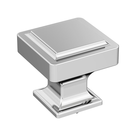 Amerock Eleva 1-3/16 inch (30mm) Length Polished Chrome Cabinet Knob, 25PK 25VMP3702126