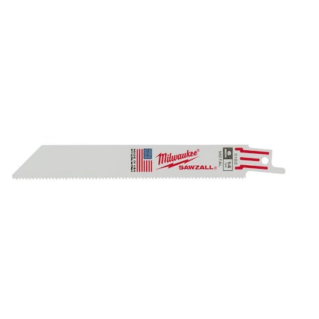 Milwaukee Tool 6" 14 TPI SAWZALL Blades (5 Pk) 48-00-5182