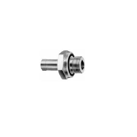 Gyrolok O-ring Straight Adapter: AOS 1/4in 316SS Construction 4AOS316