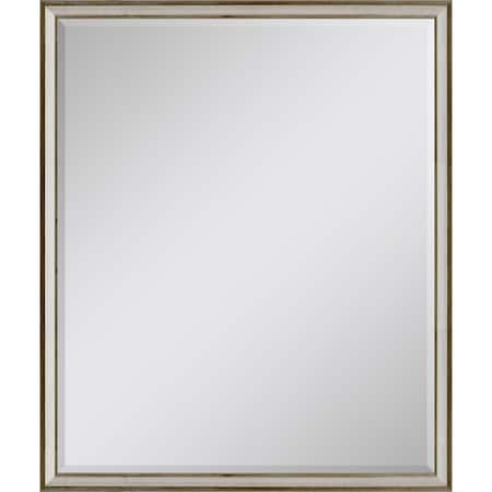 Homeroots 30" Silver Wood Accent Mirror 632777