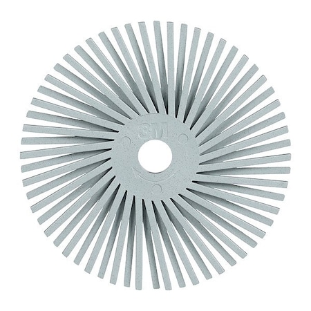 Scotch-Brite Radial Bristle Brush, SS, Orange, 6 in dia. 7100374843