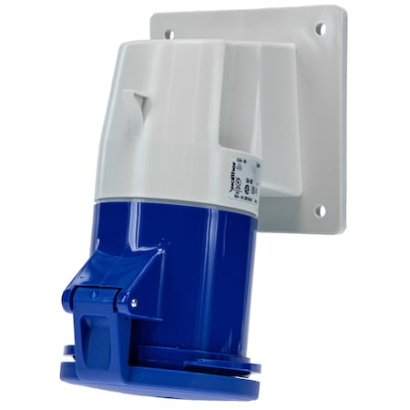 Walther-Werke Pin and Sleeve Receptacle, 60A, 3Ã¸ 250 or 230, 3 Phase, 3 Pole, Screw Terminals Wire Connection Type 564409