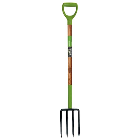 Ames 4-Tine Spading Fork, Hardwood Handle, D-Grip 2826200