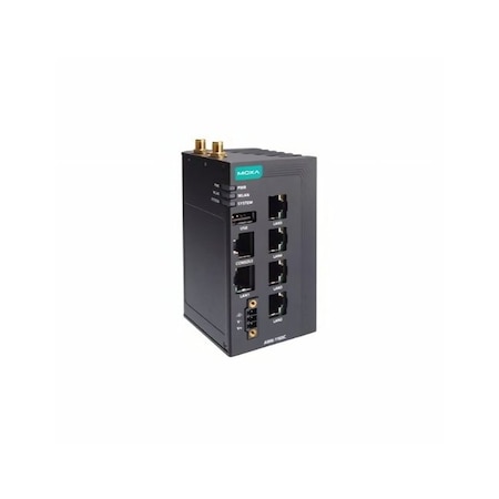 Moxa Industrial 802.11ax wireless client with 5 10/100/1000BaseTX ports, IP30, UN b AWK-1165C-UN
