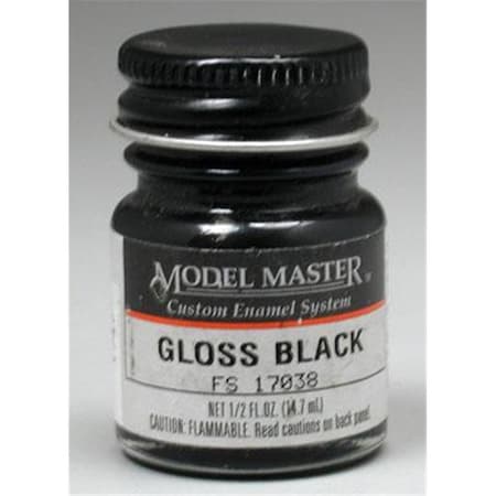 Testors Gloss Black Model Master Enamel Paint FS17038 TES1747