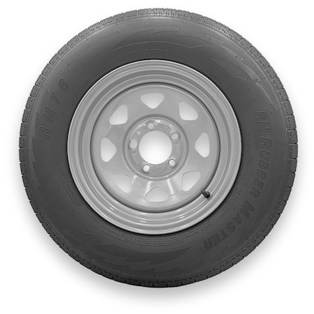 Rubbermaster - Steel Master ST205/75R14 8 Ply 5 On 4.5 Bolt, Silver Wheel Assemblies 599357SIL