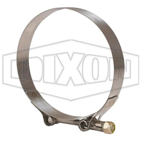Dixon T-Bolt Clamp, 4 to 4.3 in Nominal, 0.025 in Thick, 300 SS, Domestic STBC425