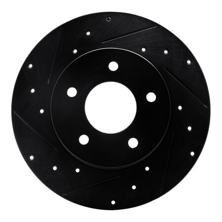 Dynamic Friction Co DFC Brake Rotor - Drilled and Slotted - Black 633-52010L