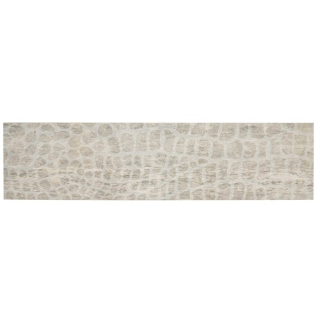 Apollo Tile Artisana 3x12 in. Gray Textured Limestone Etched Reptille Elongated Subway Tile (5 sq ft/case) 20PK APLEFT8804GRA