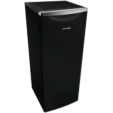 Danby Products Danby Contemporary Classic Chrome Refrigerator, 11 Cu.Ft. Capacity, Midnight Black DAR110A3MDB