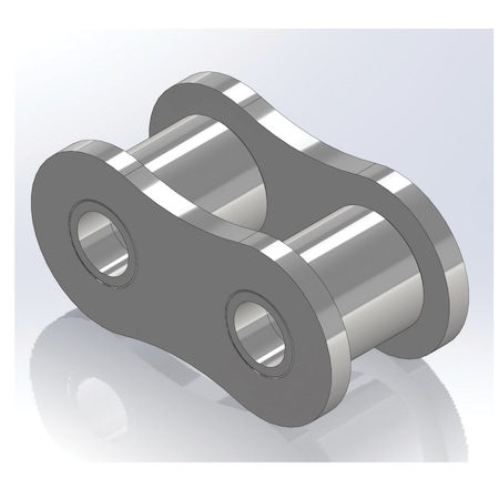 Senqcia Inspire Series SBR 140HRL Heavy Series Single Strand Riv Link, 140H chain, 1.75P, 2.43 OAW, .5 Pin S-140HRL