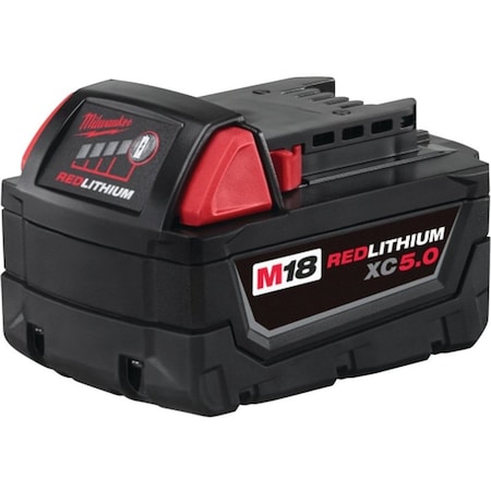 Worldwide Sourcing Milwaukee Rechargeable Battery Pack, 18 V Battery, 5 Ah 48-11-1850