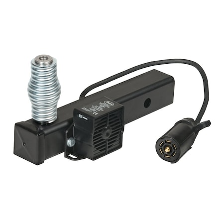 Safetywhips Warning Whip Mount, Black, Steel, 12.25 Length, 107db Backup Alarm, 7 Way power plug connector HM1SA