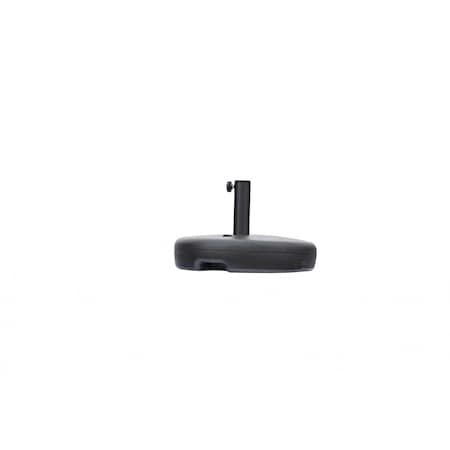 Homeroots Black Heavy Duty Plastic Umbrella Base 370595
