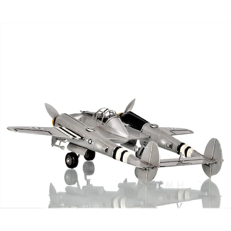 Homeroots c1941 Lockheed P-38 Lightning Fighter Sculpture 401150