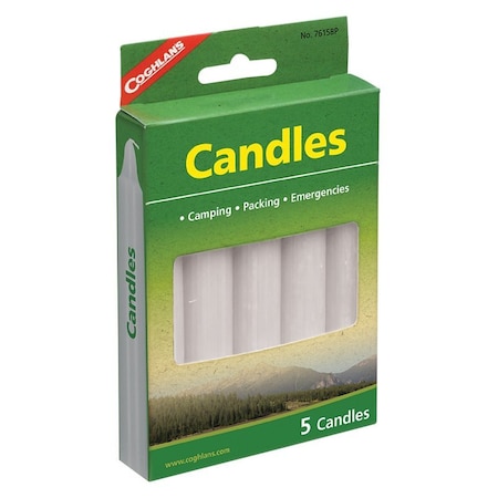 Coghlans Candle 5" 5Pk 7615BP