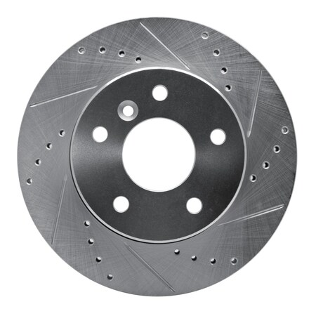 Dynamic Friction Co DFC Brake Rotor - Drilled and Slotted - Silver 631-11005R