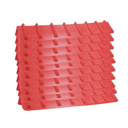 Mytee Products Red Corner Protector V Shaped/V Edge Guard - 8in x 8in x 48in Inches, 10PK PCPVB48Rx10