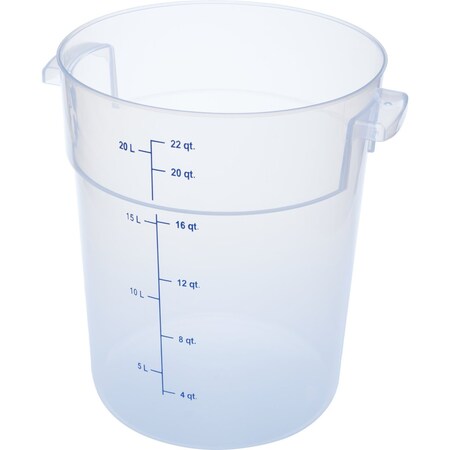 Carlisle Foodservice Food Storage Container, Color Clear, 22 qt 1096930