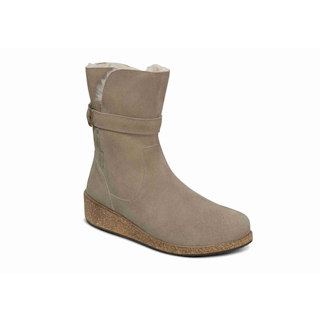 Orthofeet Claire Women Pull-On Boot, Taupe, Size 11.5 91102