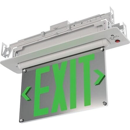 Lithonia Lighting Exit Sign, White, 2 Face(s), LED, Nickel Cadmium BE W G UM M2