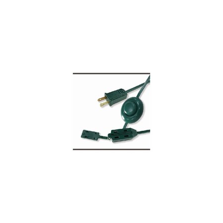 Master Electrician Christmas Tree Cube Tap Extension Cord, 16/2, Green, 9-Ft. 9493