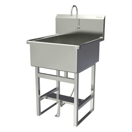 Sani-Lav Wash Station, 27.5"x27"x45.5", SS U24241-0.5