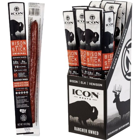 Icon 1 Oz. Original Bison Stick Jerky 74059
