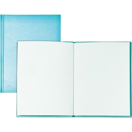 Young Authors Blue Hardcover Blank Book, White Pages, 8in.H x 6in.W Portrait, 14 Sheets/28 Pages, 12PK 10714