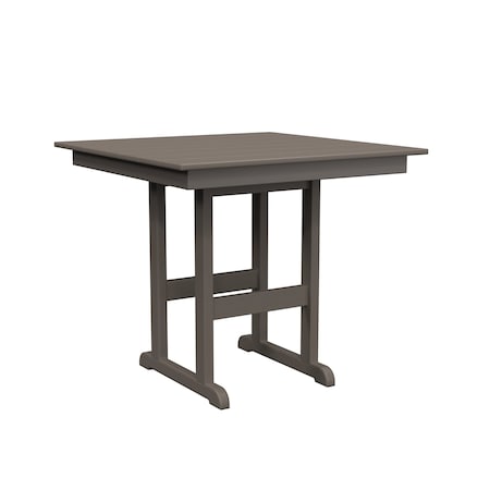 Polybird 38" SQUARE TABLE "COUNTER HEIGHT".      CHARCOAL POLYBIRD P16-C