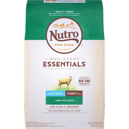 Nutro Wholesome Essentials 30 Lb. Lamb & Rice Large Breed Adult Dry Dog Food 791897