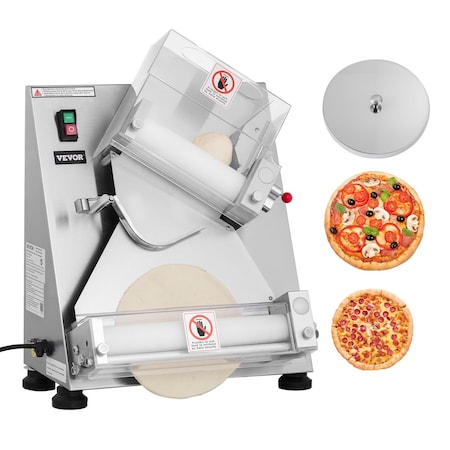 Vevor 14 Inch Pizza Dough Roller Sheeter Automatic Commercial Pizza Dough Press 370W APD30